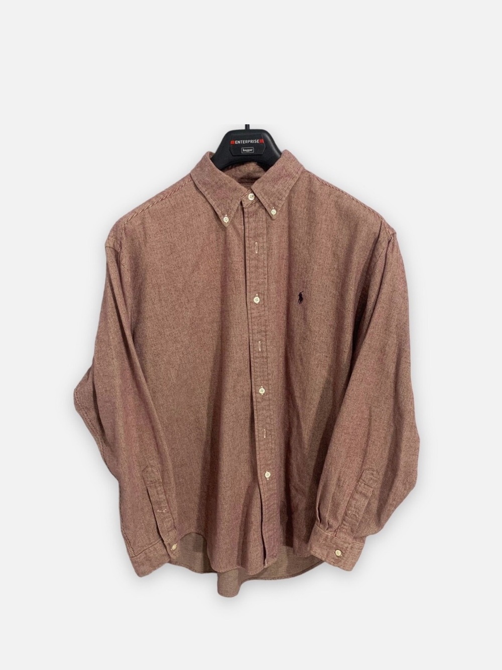Ralph Lauren Blake Men's Long-Sleeve Button-Down Shirt in Rust